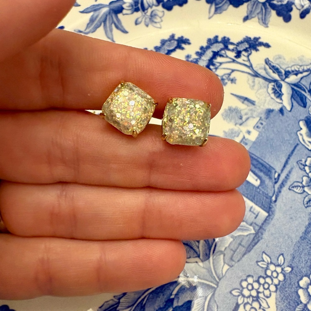 Kate Spade Opal glitter studs